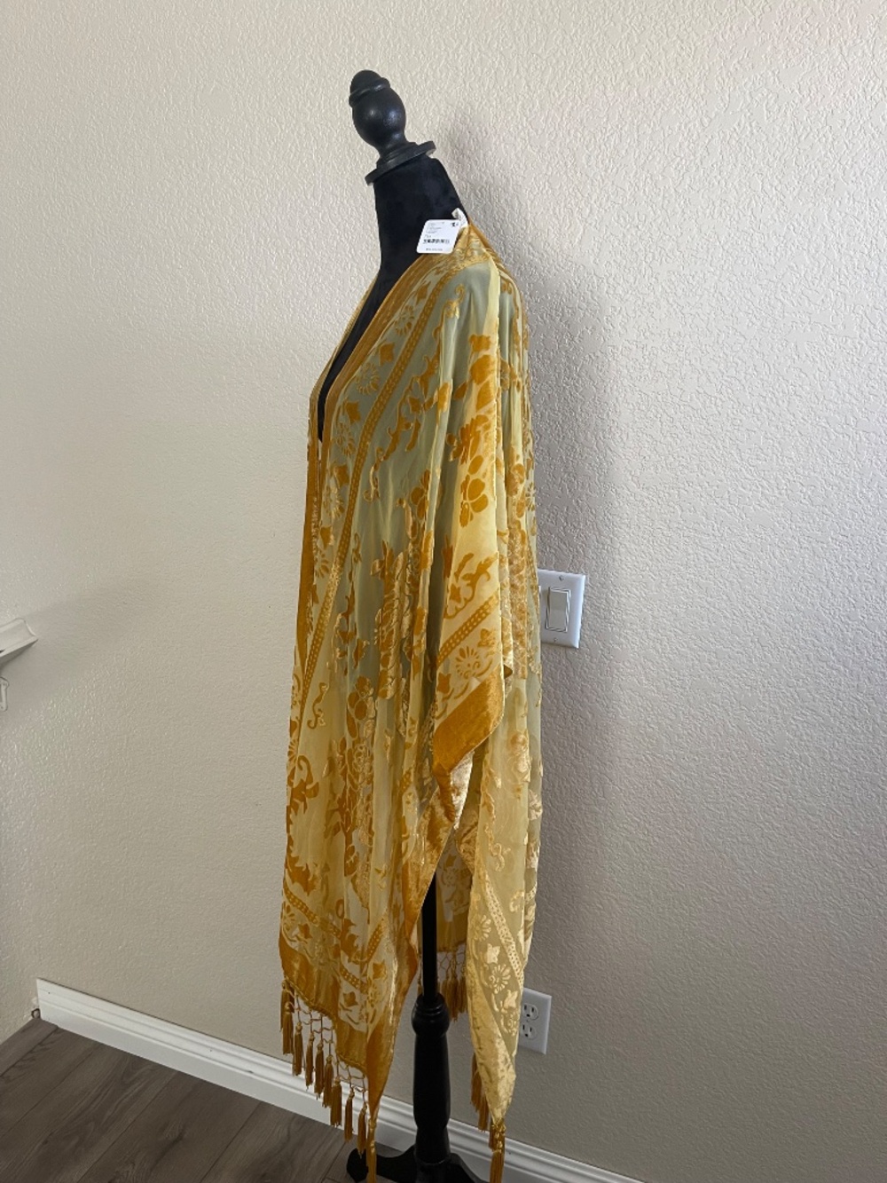Free People Gold Fringe Kimono - Picture 4 of 6